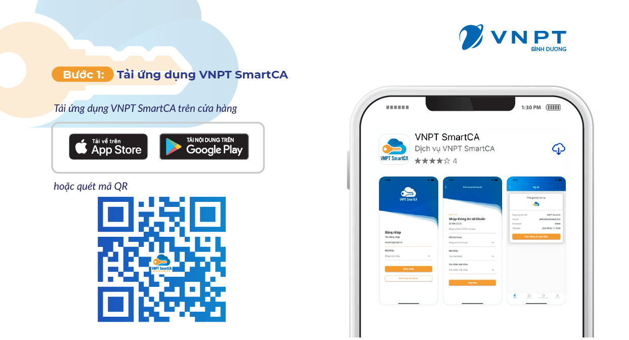 Bước 1: Tải App VNPT SmartCA 
